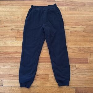 Uniqlo Pile Lined Sweatpants, navy, size 11-12